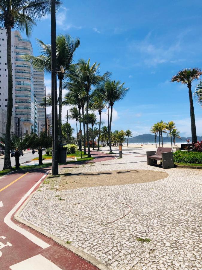 Apto com vista mar PÉ NA AREIA Praia Grande  Exterior foto