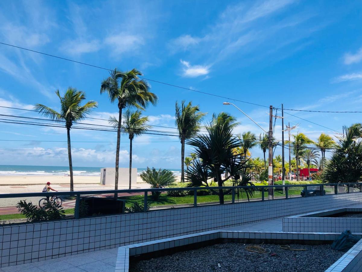 Apto com vista mar PÉ NA AREIA Praia Grande  Exterior foto