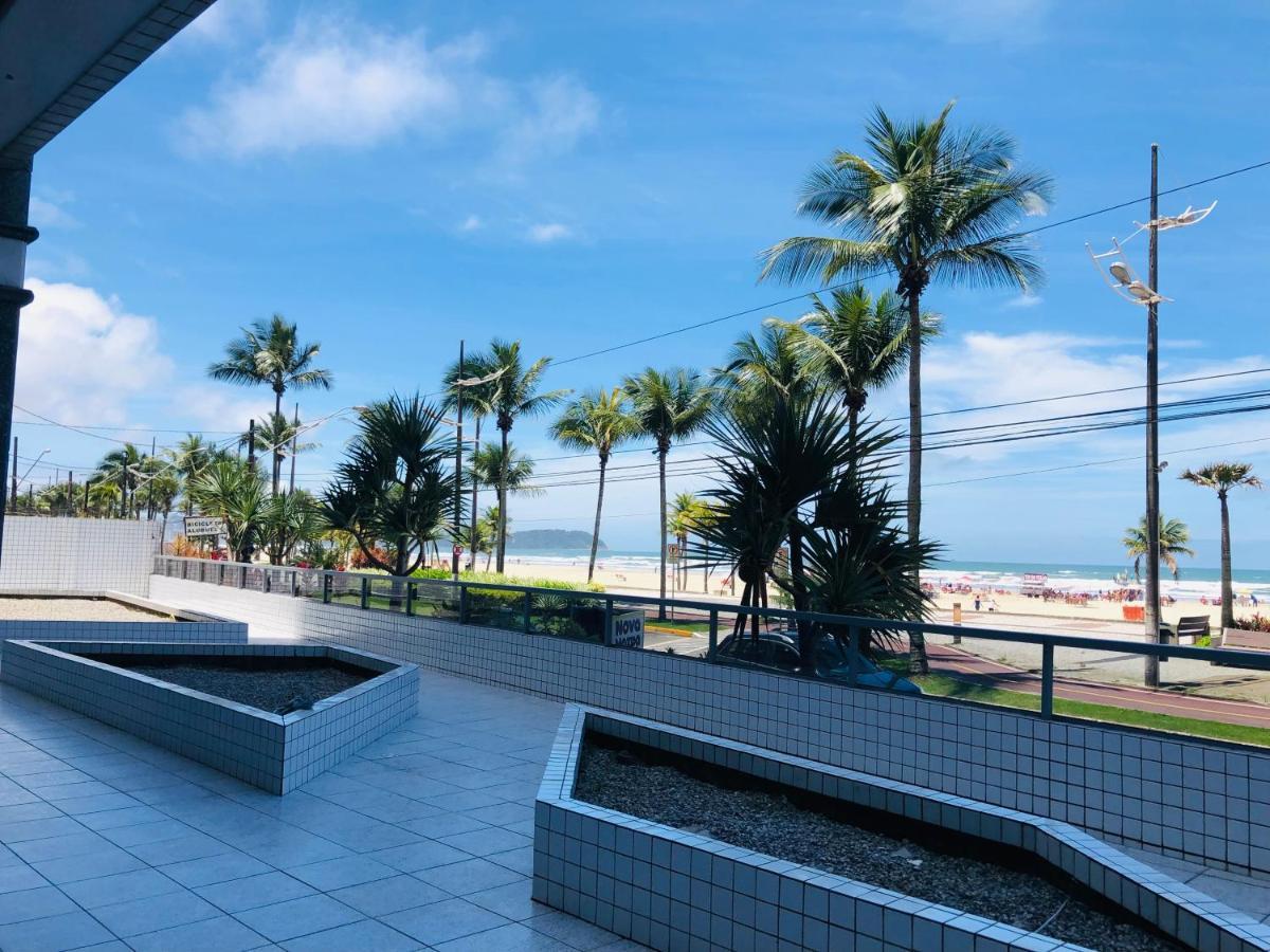 Apto com vista mar PÉ NA AREIA Praia Grande  Exterior foto