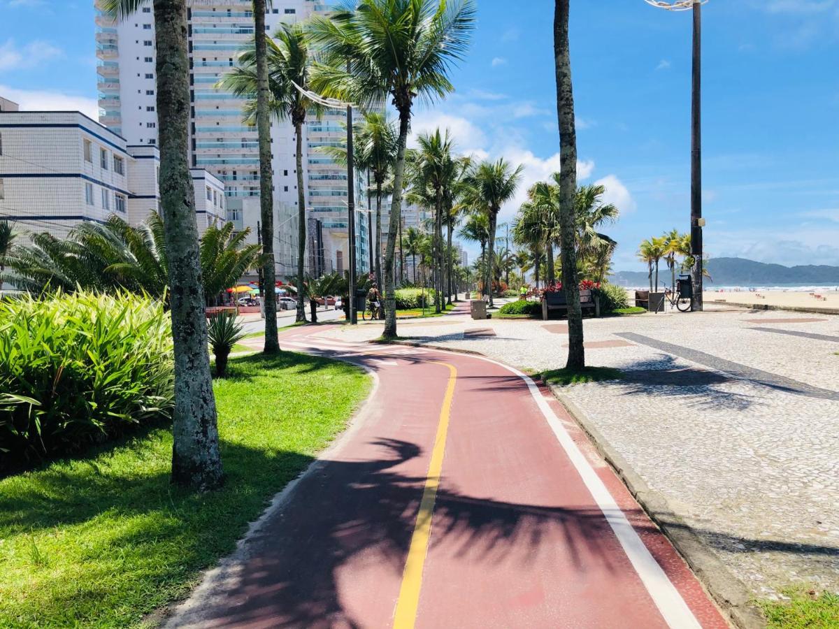 Apto com vista mar PÉ NA AREIA Praia Grande  Exterior foto